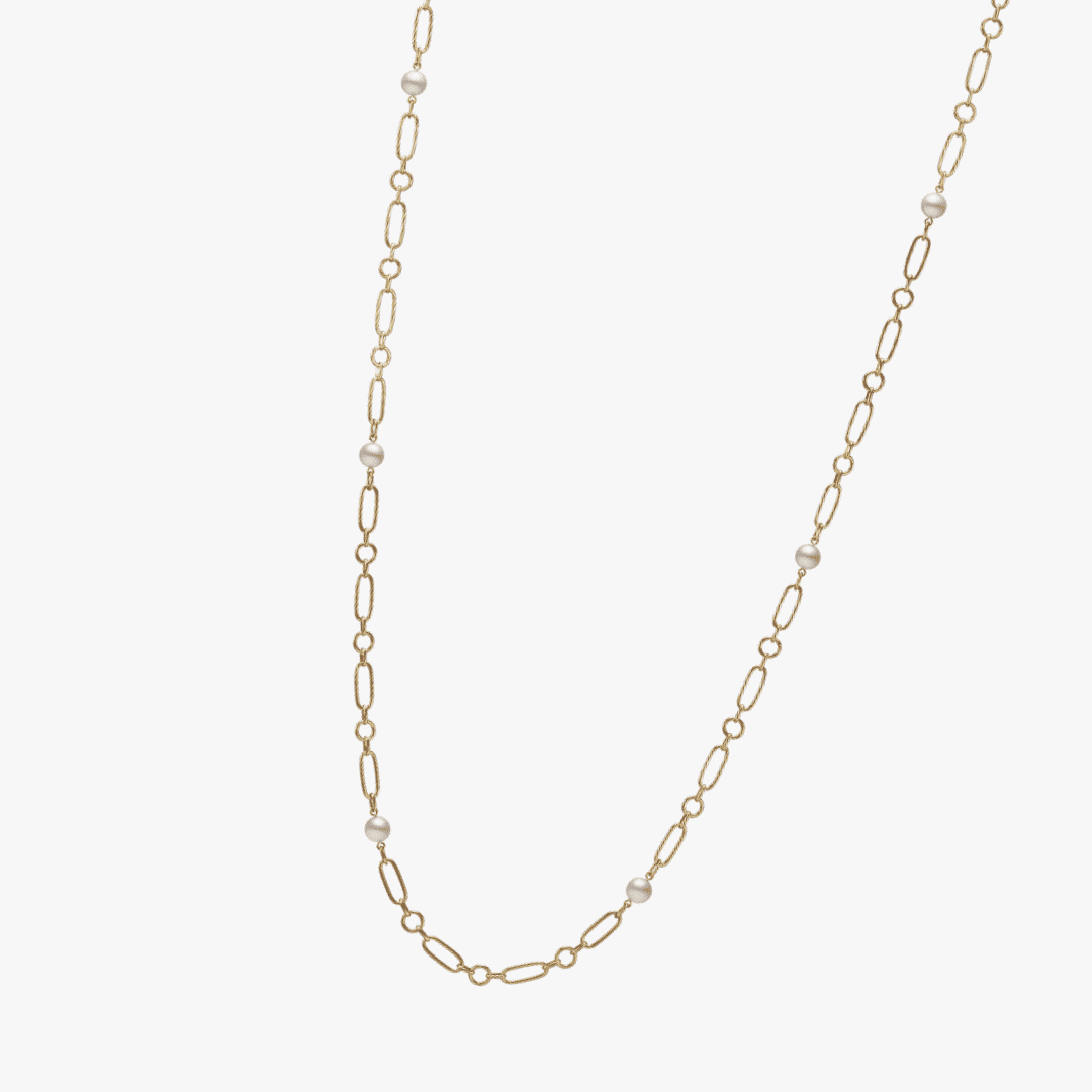 Collar Mikimoto M Code Oro amarillo 18k y perlas — imagen 1